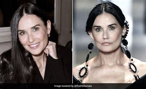 demi moore fendi show plastic surgery|Demi Moore today.